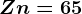 Zn = 65; S= 32; O= 16