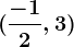 (\frac-12, 3)