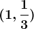 (1,\frac13)