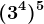 (3^4)^5