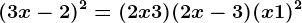 (3x-2)^2=(2x+3)(2x-3)+(x+1)^2