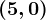 (5,0)