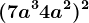 (7a^3+4a^2)^2