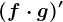 (f\cdot g)'