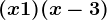 (x+1)(x-3)