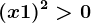 (x+1)^2>0