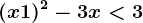 (x+1)^2-3x<3