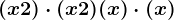 (x + 2) \cdot (x + 2) + (x) \cdot (x)