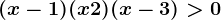 (x-1)(x+2)(x-3)>0