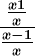 \frac\fracx+1x\fracx-1x