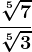 \frac\sqrt[5]7\sqrt[5]3