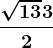 \frac\sqrt13 + 32