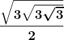 \frac\sqrt3\sqrt3\sqrt32