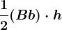 \frac12(B+b)\cdot h