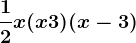 \frac12x(x+3)(x-3)