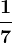 \frac17