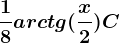 \frac18arctg(\fracx2)+C