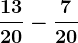 \frac1320-\frac720