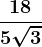 \frac185 + \sqrt3
