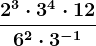 \frac2^3\cdot 3^4\cdot 126^2\cdot 3^-1