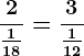 \frac2\frac118=\frac3\frac112