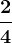 \frac24