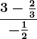 \frac3-\frac23-\frac12
