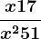 \fracx+17x^2+51