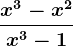 \fracx^3-x^2x^3-1