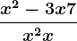 \fracx^2-3x+7x^2+x