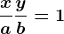 \fracxa+\fracyb=1