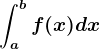 \inline \inta ^b f(x)dx