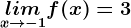 \inline \undersetx--> -1limf(x)=3