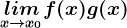 \inline \undersetx--> x0limf(x)+g(x)