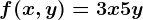 \inline f(x,y)=3x+5y