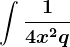\int \frac14x^2+q