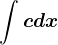 \int cdx