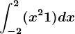 \int-2^2(x^2+1)dx