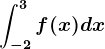 \int-2^3f(x)dx