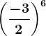 \left ( \frac-32 \right )^6