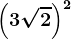 \left ( 3 + \sqrt2 \right )^2