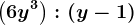 \left ( 6y^3 \right ):\left ( y-1 \right )