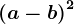 \left ( a-b \right )^2