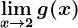 \limx--> 2g(x)