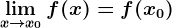 \limx--> x0f(x)= f(x0)