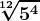 \sqrt[12]5^4
