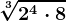 \sqrt[3]2^4\cdot 8