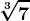 \sqrt[3]7