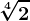 \sqrt[4]2