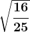 \sqrt\frac1625